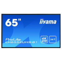 IIYAMA LH6552UHS-B1 165.10cm 65Zoll UHD IPS Landscape and Portrait 500cd/m2 DVI-I VGA DP 3xHDMI DP MST 2xUSB2.0 LAN/RS232 PC-Slot