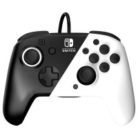 PDP Controller Faceoff Deluxe+Audio schwarz/weiß...