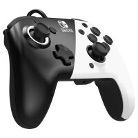 PDP Controller Faceoff Deluxe+Audio schwarz/weiß Switch