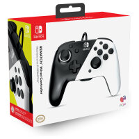 PDP Controller Faceoff Deluxe+Audio schwarz/weiß Switch