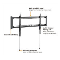 VALUE TV-Wandhalterung, fest, 43-90 Zoll, bis 75 kg