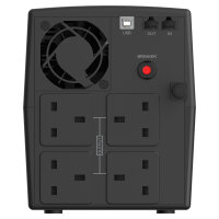 CONCEPTRONIC USV 1200VA/720W/4xUK/HID USB/RJ45in/Out/AVR sw