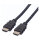 ROLINE HDMI High Speed Kabel mit Ethernet, TPE, schwarz, 7,5 m