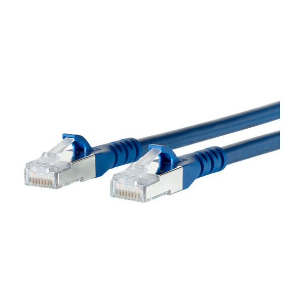 METZ CONNECT Patchkabel S/FTP Cat.6A blau 0,5m