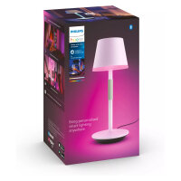 Philips Hue White & Color Ambiance Go Tragbare Tischleuchte Weiß