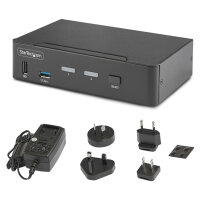 STARTECH.COM 2-Port 8K KVM-Switch DisplayPort 1.4 8K 60Hz / 4K 144Hz DP 1.4 2x USB 3.0 Ports 4x USB 2.0 Ports KVM DisplayPort Umscha