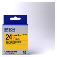 Epson LabelWorks LK-6YBP - Schwarz auf Gelb - Rolle (2,4 cm x 9 m)