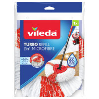 Turbo 2in1 Wischkopf (wei/rot, fr Wischmop EasyWring...