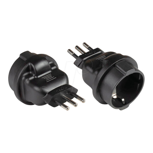 Good Connections Stromadapter Italien Typ L-Typ F(CEE 7/3)