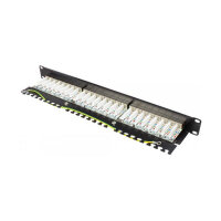 Good Connections Patchpanel 19"Cat. 6A 24-P. 1 HE schw.