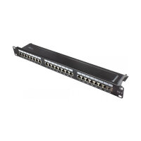 Good Connections Patchpanel 19"Cat. 6 24-P. 1 HE schwarz