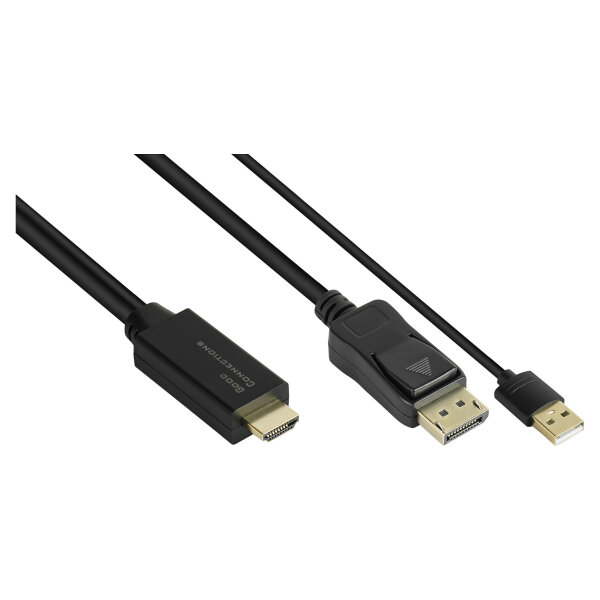 Good Connections Adapterkabel HDMI2.0b-St.-DP1.2-St. 2m