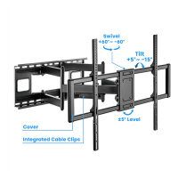 MANHATTAN TV-Wandhalterung 60"-120" 120kg FullMotion