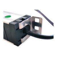 VALUE 19-Zoll-Steckdosenleiste 7fach mit berlastschutz, 1 HE, Schutzkontakt-Stecker, 2,8 m