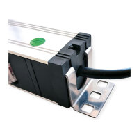 VALUE 19-Zoll-Steckdosenleiste 7fach mit berlastschutz, 1 HE, Schutzkontakt-Stecker, 2,8 m