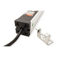 VALUE 19-Zoll-Steckdosenleiste 7fach mit berlastschutz, 1 HE, Schutzkontakt-Stecker, 2,8 m