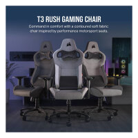 CORSAIR Gaming Stuhl Corsair T3 RUSH Gray/White (2023)