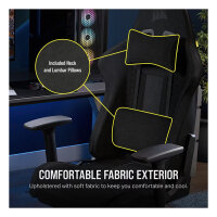CORSAIR Gaming Stuhl TC100 RELAXED - Fabric (Black)