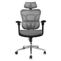 Equip Ergonomischer Bürostuhl+Kopf/Armstützen grau lite Retail