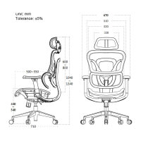 Equip Ergonomischer Bürostuhl+Kopf/Armstützen grau lite Retail