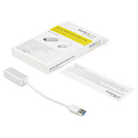 StarTech USB 3.0 auf Gigabit Netzwerkadapter - Silber - Schlankes Aluminium Design fr MacBook, Chromebook oder Tablet