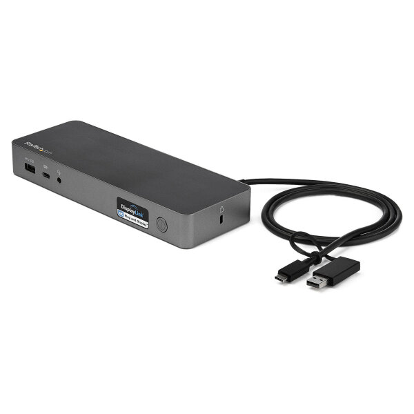 D StarTech Universal Laptop Dockingstation - USB-C & USB 3.0 Dock - Dual 4K - Mac Windows & Chrome OS - DK30C2DPPDUE