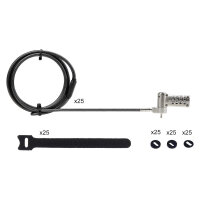 StarTech Serialized Laptop Lock, Works w/Noble Wedge/Nano/K-Slot