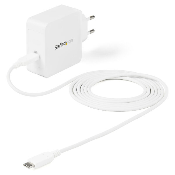 StarTech KAB StarTech USB C Wall Charger, USB C Laptop Charger 60W PD, 6ft/2m Cable, Universal Compact Type C Power Adapter