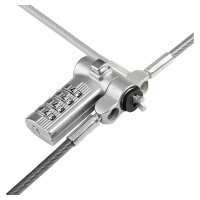 StarTech 25-Pack Laptop Lock, Compatible w/Noble Wedge/Nano/K-Slot - Sicherheitskabelschloss - Schwarz, Silber - 2 m - TAA