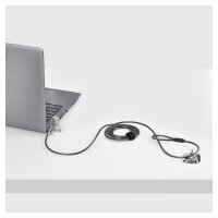 StarTech 25-Pack Laptop Lock, Compatible w/Noble Wedge/Nano/K-Slot - Sicherheitskabelschloss - Schwarz, Silber - 2 m - TAA
