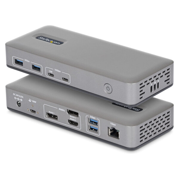 D StarTech 3X MONITOR USB-C DOCK 100W PD