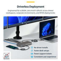 D StarTech 3X MONITOR USB-C DOCK 100W PD