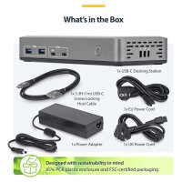 D StarTech 3X MONITOR USB-C DOCK 100W PD