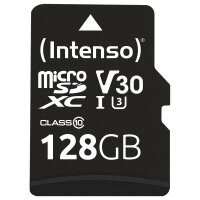 CARD Intenso 128GB MicroSDXC Speicherkarte Professional...