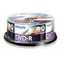 1x25 Philips DVD-R 4,7GB 16x SP