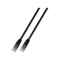 EFB RJ45 Patchkabel U/UTP, Cat.6, PVC, CCA, 7.5m, schwarz