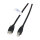 EFB USB2.0 Anschlusskabel A-B, St.-St., 0.5m, schwarz, LSZH