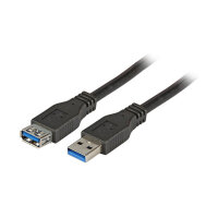 EFB USB3.0 Verlängerungskabel A-A St-Bu 5,0m schwarz...