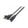 EFB Netzkabel USA/NEMA 5-15P-C7 180°,sw,1.8m,SPT-2 AWG18x2C