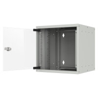 10" Wandgehäuse 6HE Tiefe 300mm 1-teilig RAL7035