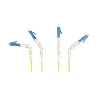 Delock LWL Kabel LC Duplex zu LC Duplex Singlemode OS2 winkelbar 1 m