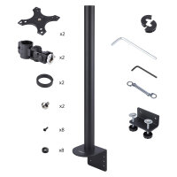 STARTECH.COM Dual Monitorhalterung 124,46cm 49Zoll fur 2 Vertikal Gestapelte Monitore 2x 16 kg VESA Bildschirmhalterung-Monitorarm