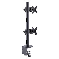 STARTECH.COM Dual Monitorhalterung 124,46cm 49Zoll fur 2 Vertikal Gestapelte Monitore 2x 16 kg VESA Bildschirmhalterung-Monitorarm