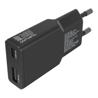 4smarts Netzladegert PDPlug Slim Duos 30W GaN 1C+1A, schwarz
