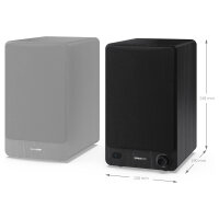 Bookshelf Speakers, 2-way, 2.0 channels, wired and wireless, 60 W, black