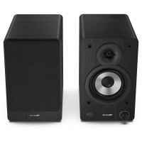 Bookshelf Speakers, 2-way, 2.0 channels, wired and wireless, 60 W, black