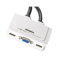 Data Switch KVM 2-Port VGA, USB, Audio