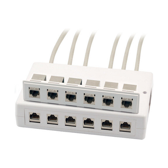 EFB Keystone Verteilerbox Aufputz 6/12 Port
