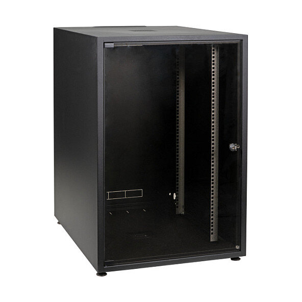Netzwerkschrank OFFICE 12HE 600x600mm RAL9005 (Speditionsversand)