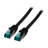 EFB RJ45 Patchkabel S/FTP Cat.6A LSZH 25.00m schwarz